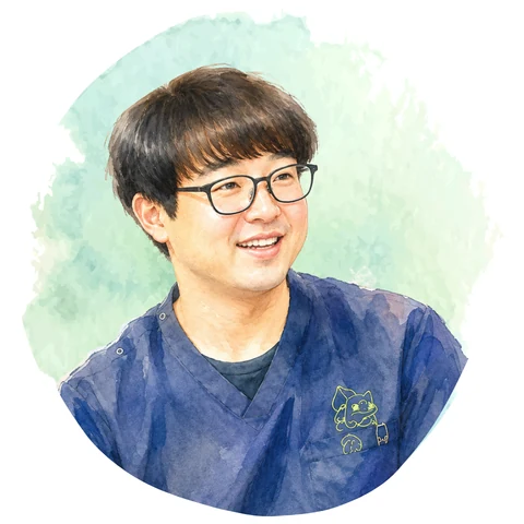 有田和旦医師（救急科専門医）のイラスト