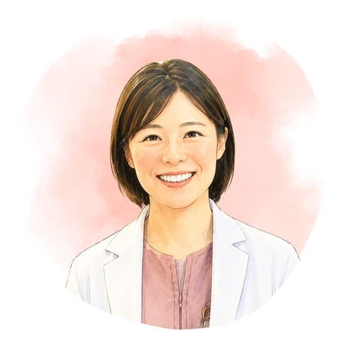 E.S医師（産婦人科専攻医）のイラスト